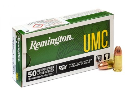 9mm Luger Remington UMC 115gr 7,45g FMJ 23728