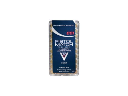 22LR CCI Pistol Match 40gr 2,59g 50ks 0051 a