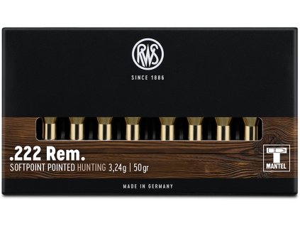 2116405 RWS 222rem softpoint pointed 3,24g Einzelpatrone Seite 01