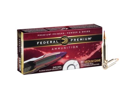 243Win. Federal Premium Nosler Balistic Tip 95gr 6,16g P243J