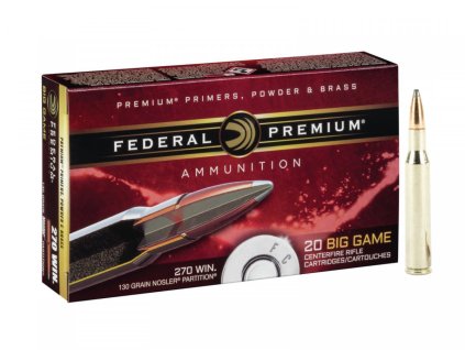 270Win. Federal Premium Nosler Partition 130gr 8,42g P270P