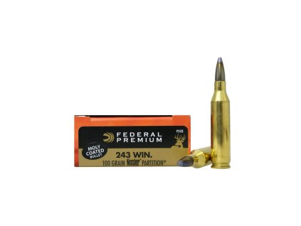 243Win. Federal Premium Nosler Partition 100gr 6,48g P243E