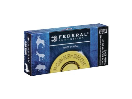 243Win. Federal Power Shok 100gr 6,48g SP 243B