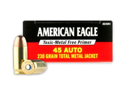 45ACP American Eagle 230gr 14,90g TMJ nízkotoxický AE45N1 a
