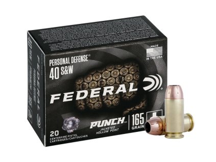40SW Federal Personal Defense Punch 165gr 10,69g JHP PD40P1
