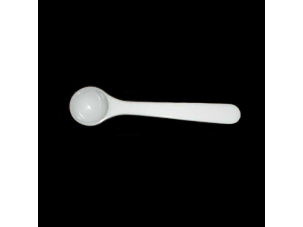 High Quality 100pcs lot 1 Gram Round bottomed Spoon 1g White Spoon Food Grade PP Medical