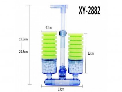 XY-2882 Biofiltr dvouramenný s nádobou