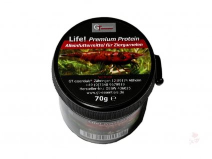 GT essentials Life-Premium Protein! - Prémiové proteinové práškové krmivo pro krevety 4g (Vzorek)