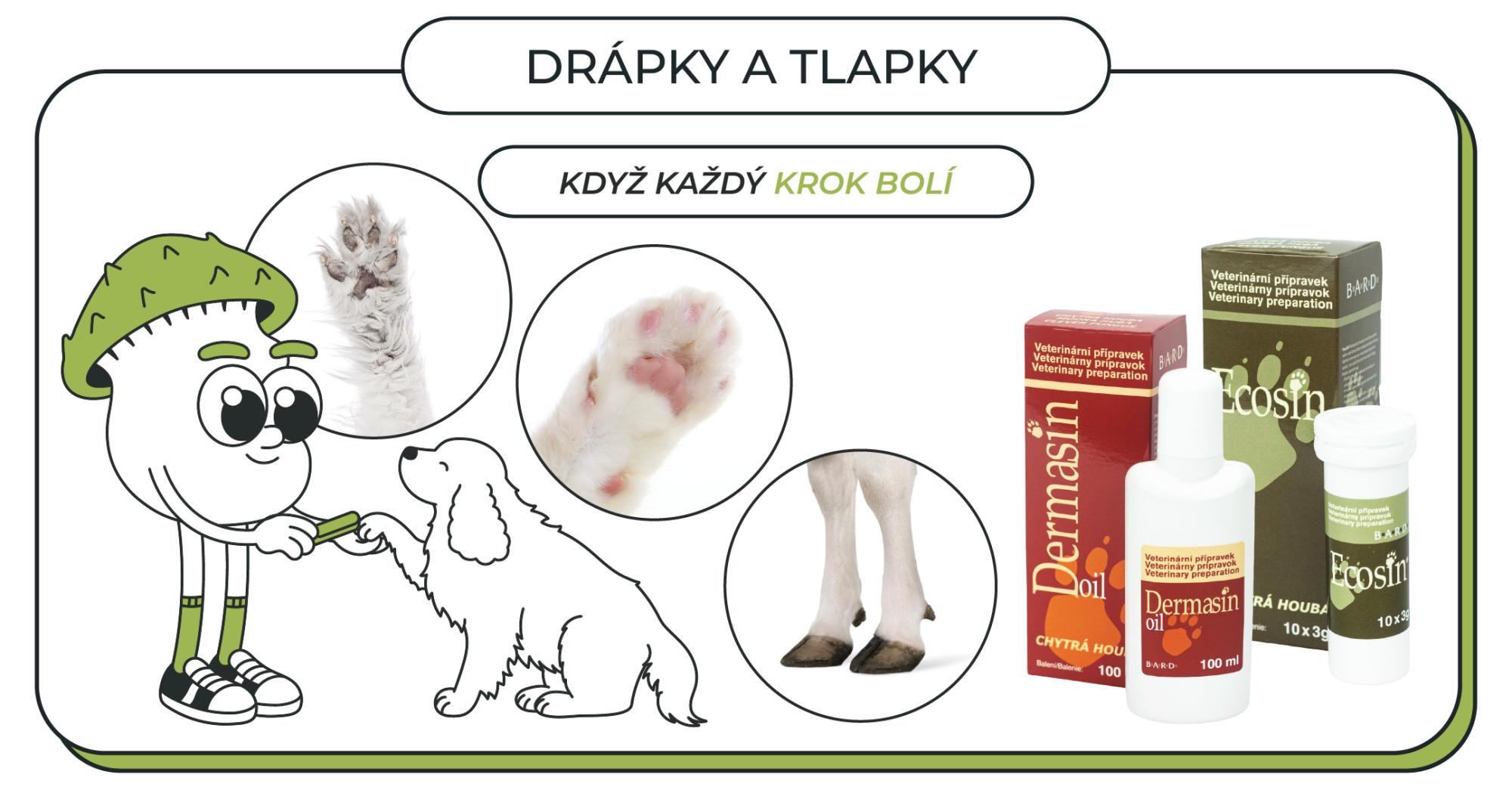 Drápky a tlapky: Když každý krok bolí