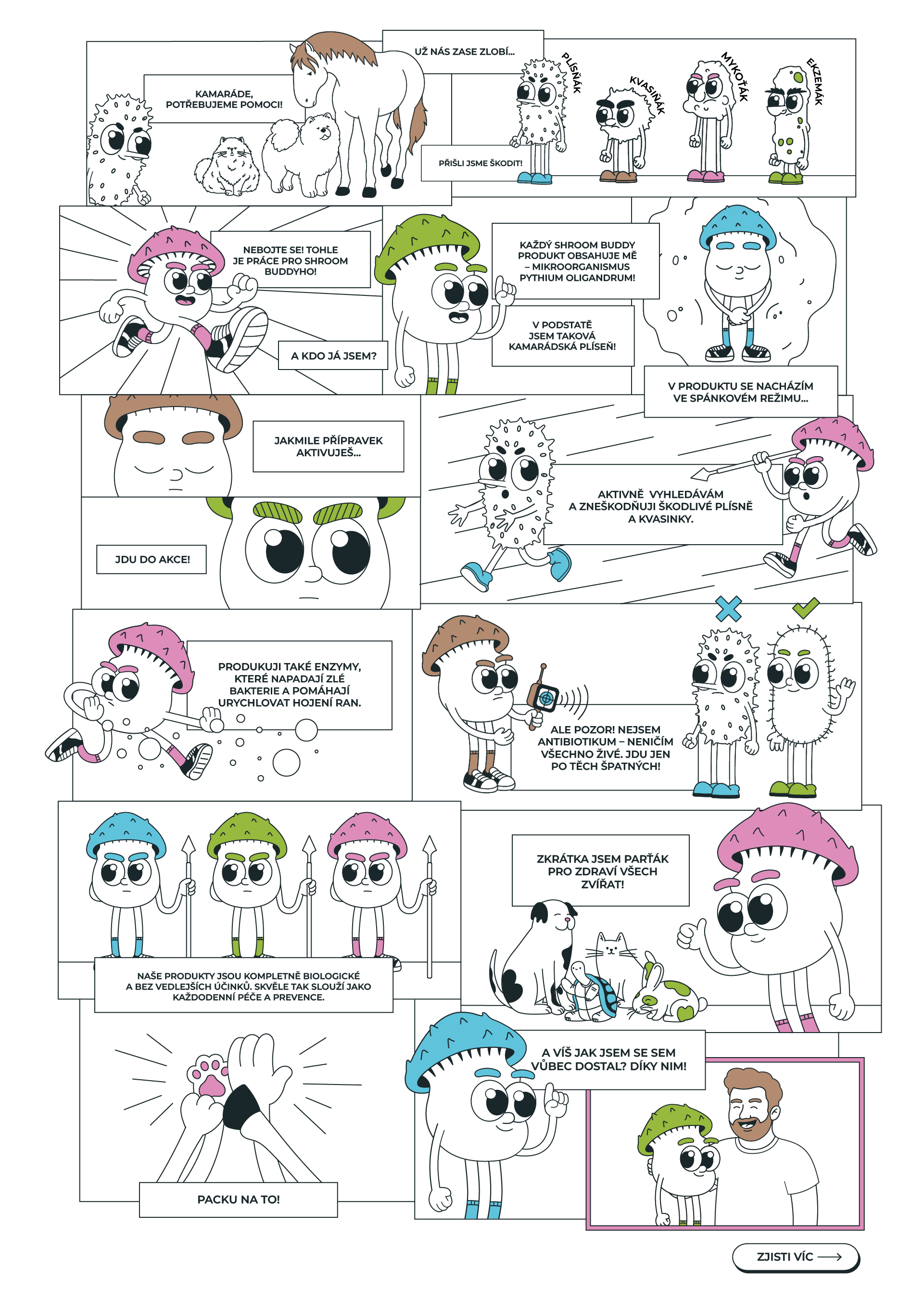Vývoj přírodní veterinární technologie Shroom Buddy