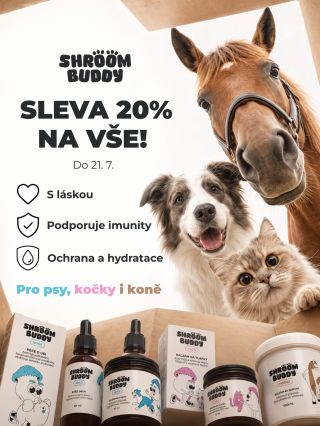 ￼Ahoj #ShroomFam! 🍄 Máme pro tebe letní nálož, která tvému parťákovi zajistí ten nejlepší #bestlife! 🚀✨ Nenech si utéct...
