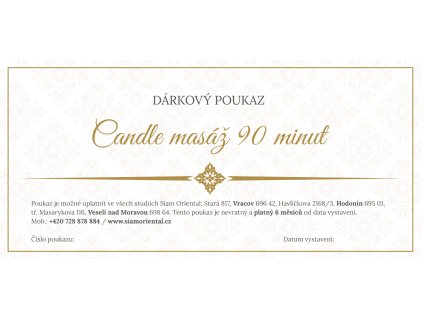 Candle masáž 90 minut