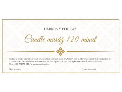 Candle masáž 120 minut