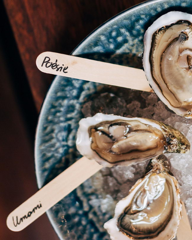 selection of our oysters