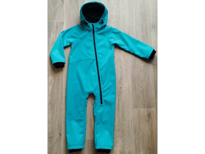 Softshellová kombinéza - tyrkysová vel.104