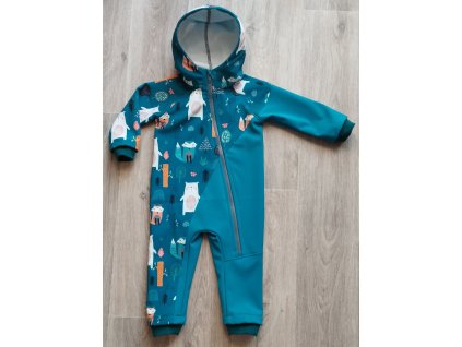Softshellová kombinéza- medvědi vel.80