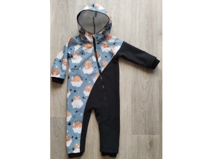 Softshellová kombinéza dino na mráčku vel.80