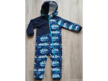 Softshellová kombinéza Tučnáci vel.86