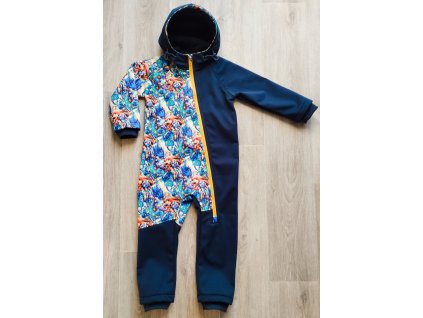 Softshellová kombinéza sonic+modrá vel.98
