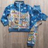 Stavební auta s jeans vel. 104
