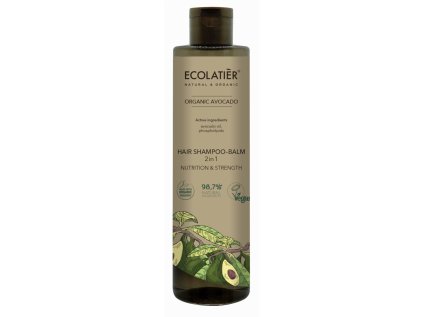 ECOLATIER - 2v1 šampon-balzám na vlasy - AVOKÁDO, 350 ml