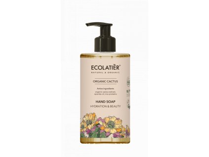 ECOLATIER - Tekuté mýdlo na ruce, hydratace a krása, KAKTUS, 460 ml, EXPIRACE