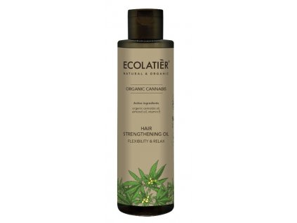 ECOLATIER - Posilující olej na vlasy, pružnost a relaxace, CANNABIS, 200 ml
