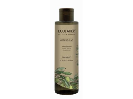 ECOLATIER - Šampon na vlasy, jemnost a lesk - OLIVA, 250 ml