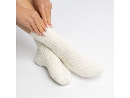 Stylově pletené merino vlněné ponožky SESSOY