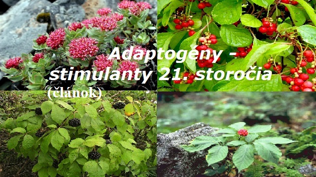 Adaptogény - stimulanty 21. storočia