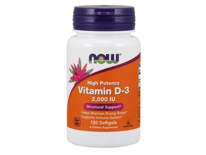 Now Foods Vitamin D3 2000 IU 120 kapsul
