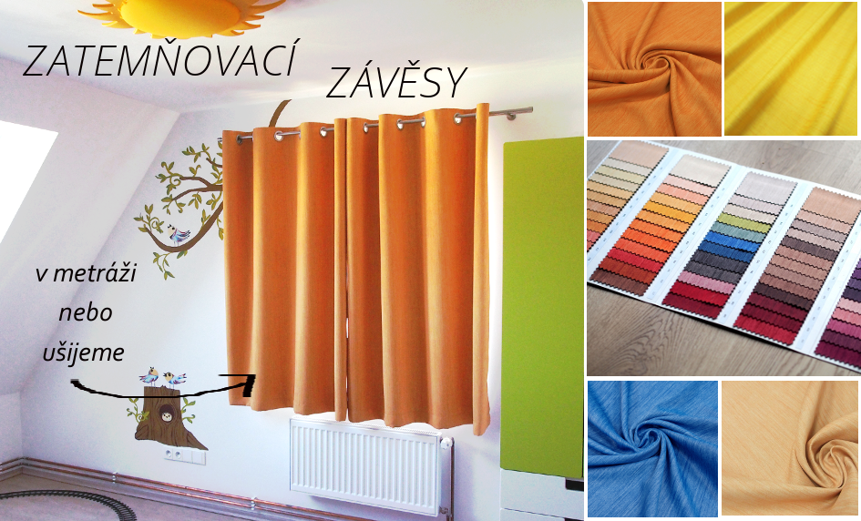 nové vzorované zatemňovací látky