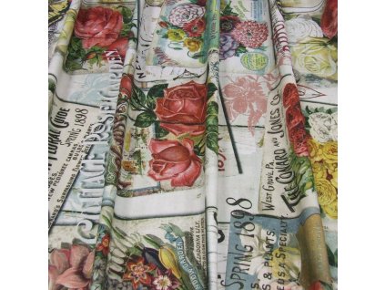 6521 dekoracni latka vintage ruze motyl