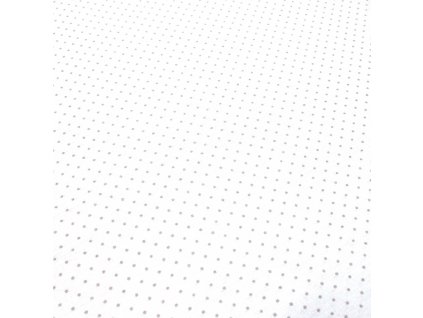 bavlněná látka - šedé puntíky na bílé