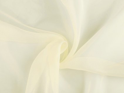 Záclona/voál hladký s olovkom šírka 276 cm (Farba 2 (3) vanilková - olovko)