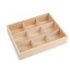 9704 dreveny box organizer s posuvnym vekom