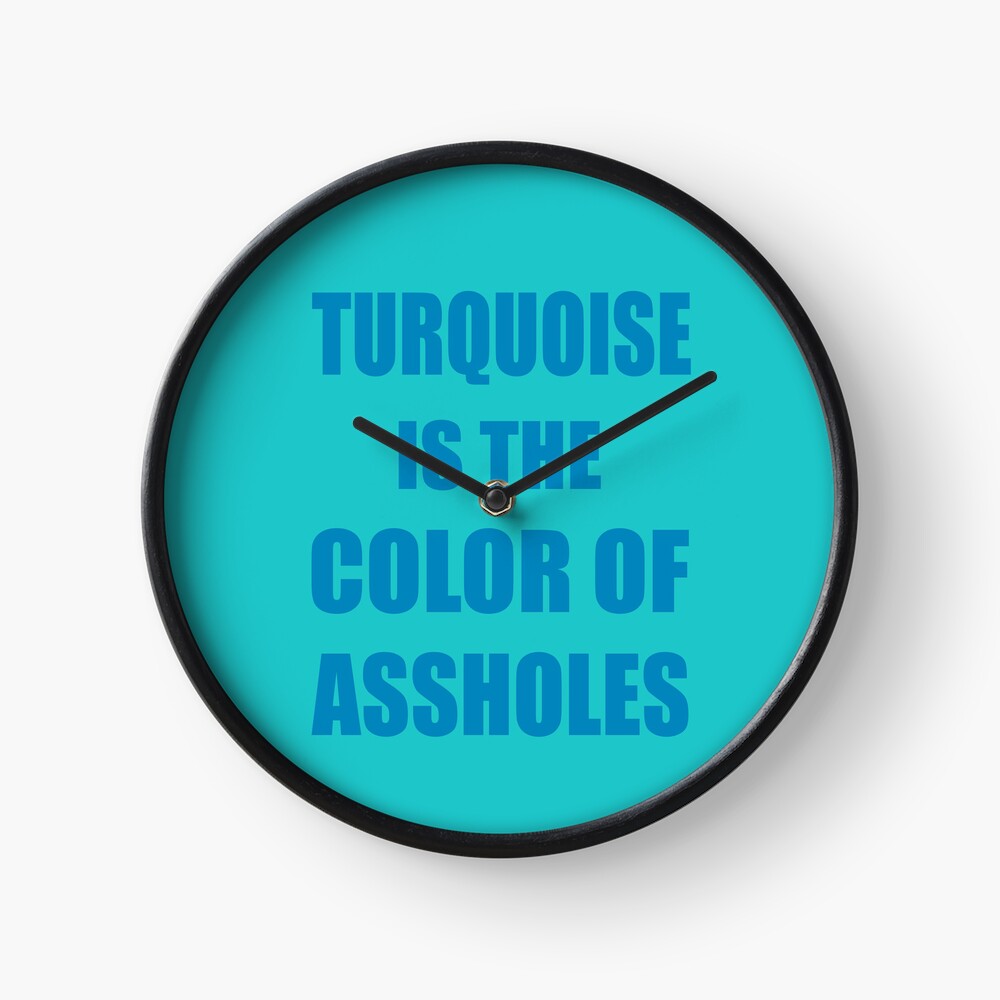 Sicko Manifesto - clock - turquoise