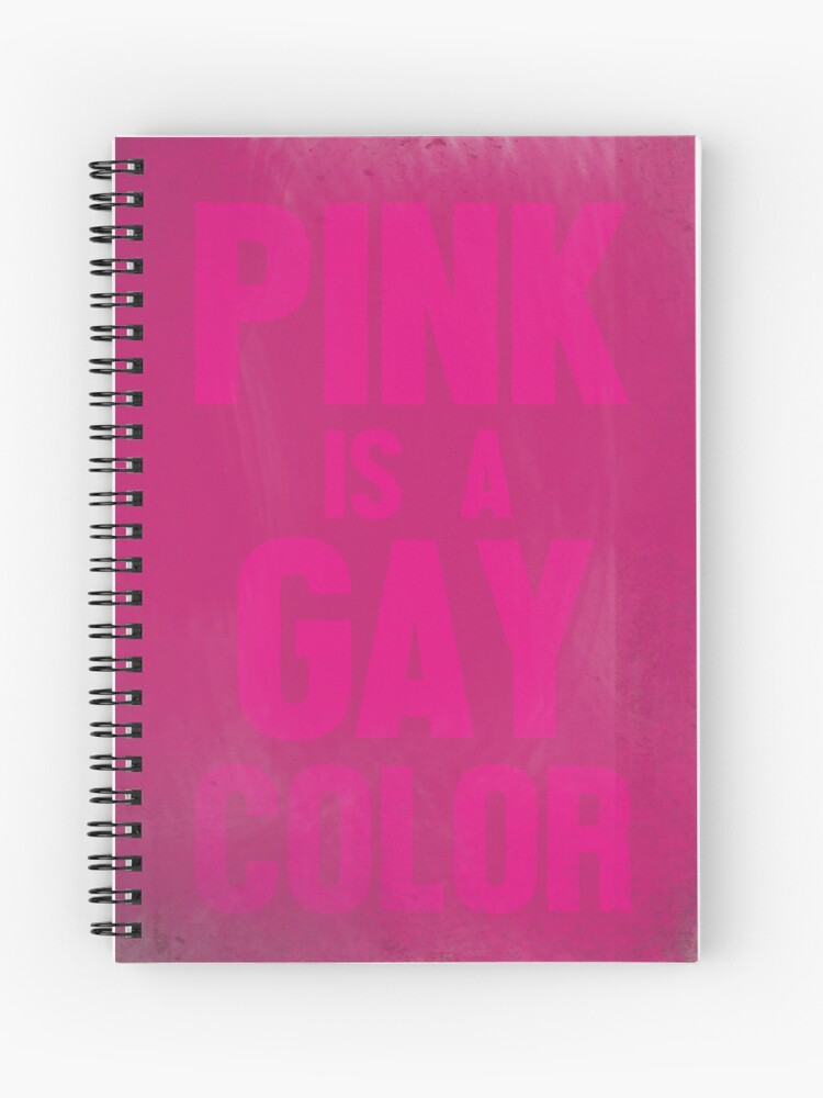 Sicko Manifesto - spiral notebook - pink is a gay color