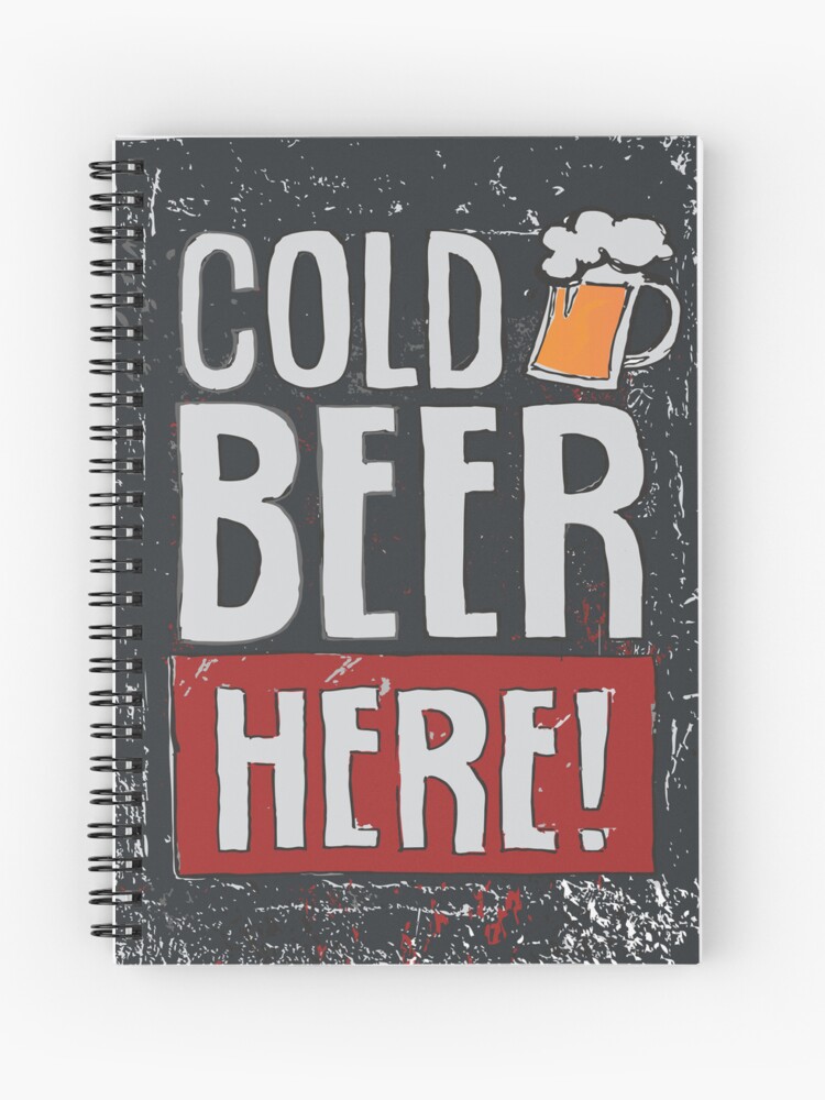 Sicko Manifesto - spiral notebook - cold beer here