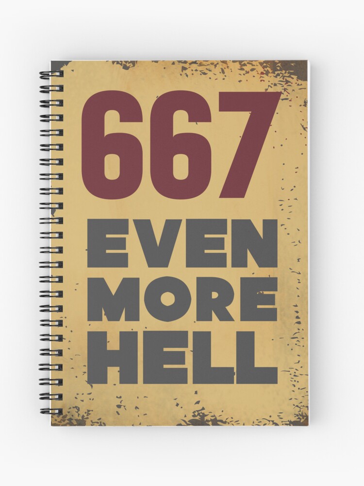 Sicko Manifesto - spiral notebook - 667 even more hell