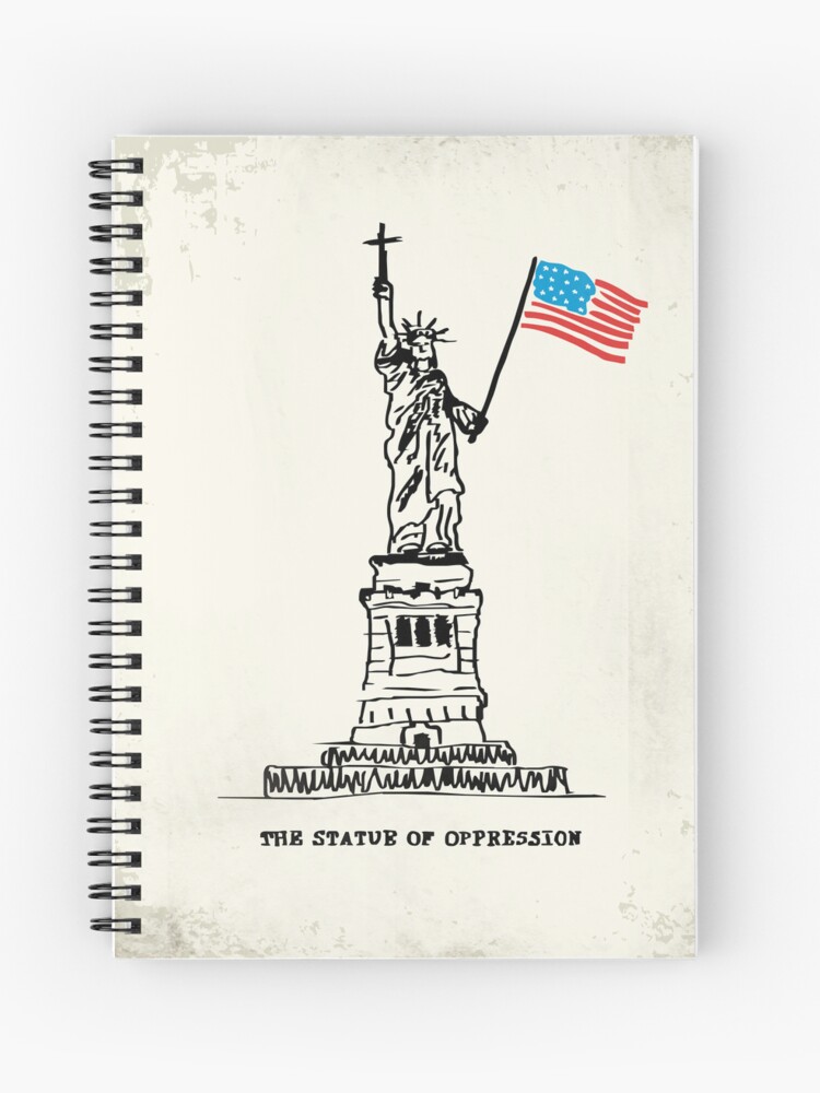 Sicko Manifesto - spiral notebook - statue of oppression