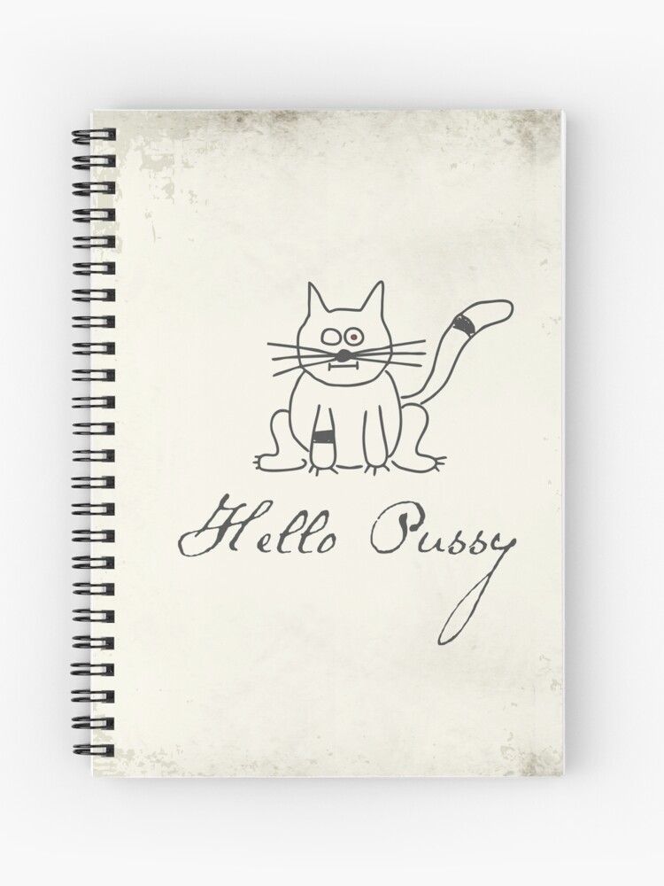 Sicko Manifesto - spiral notebook - hello pussy