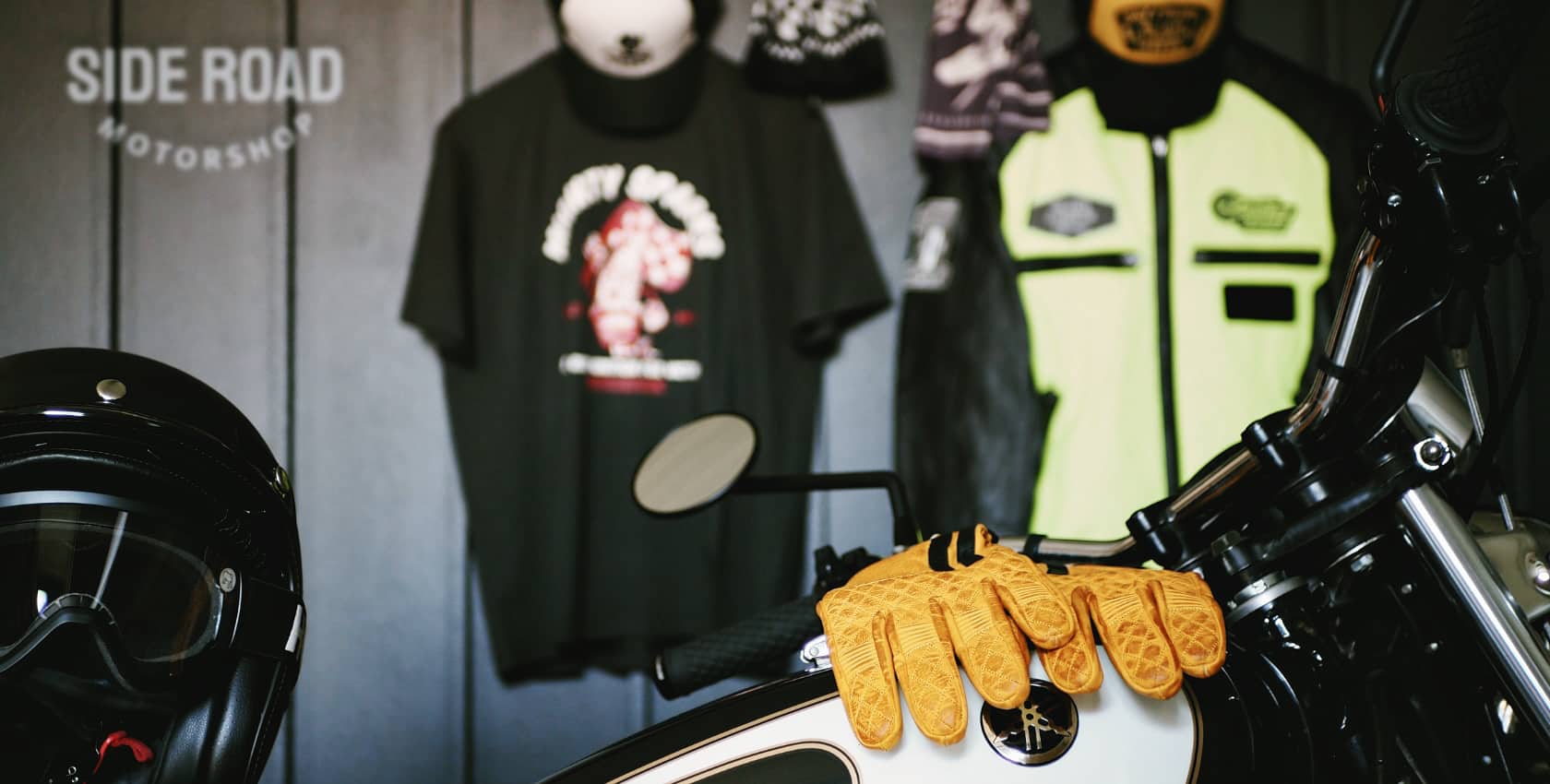 Retro a vintage moto oblečenie pre štýl café racer a scrambler - SIDE ROAD