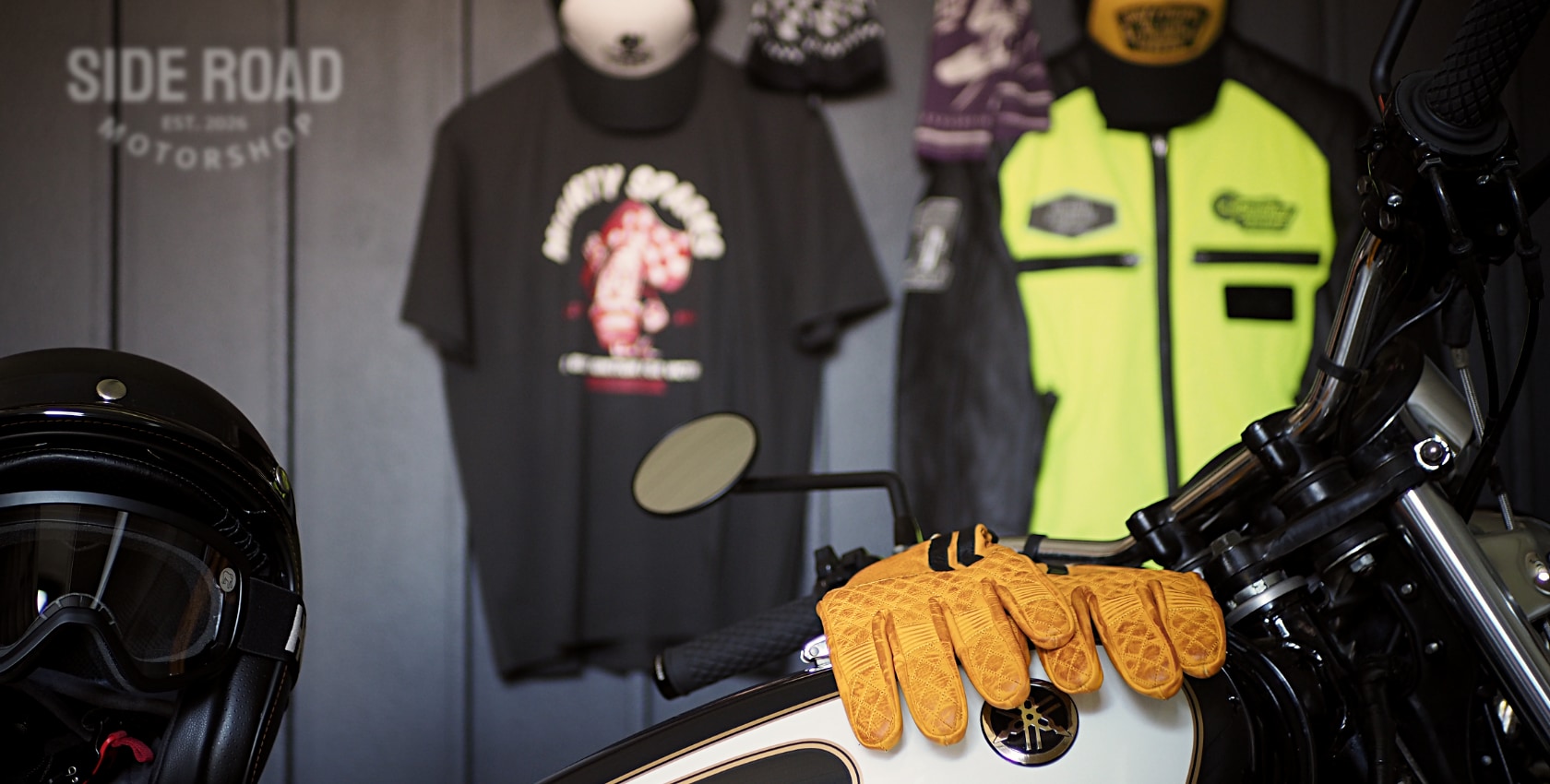 Retro a vintage moto oblečenie pre štýl café racer a scrambler - SIDE ROAD