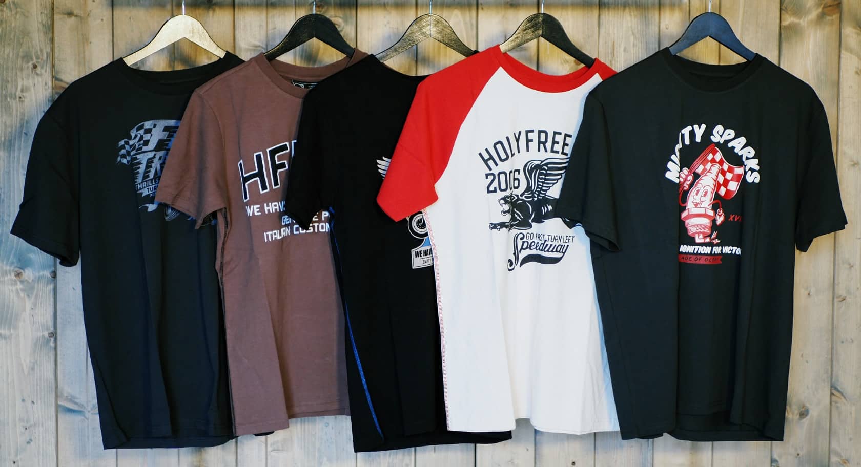 Moto tričká s ikonickou retro grafikou Holyfreedom a Age of Glory | SIDE ROAD