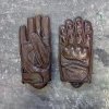 Kožené moto rukavice Holyfreedom - BULLIT FULL BROWN