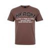 Tričko Holyfreedom - BROWN, dizajnový nápis aplikovaný šitím