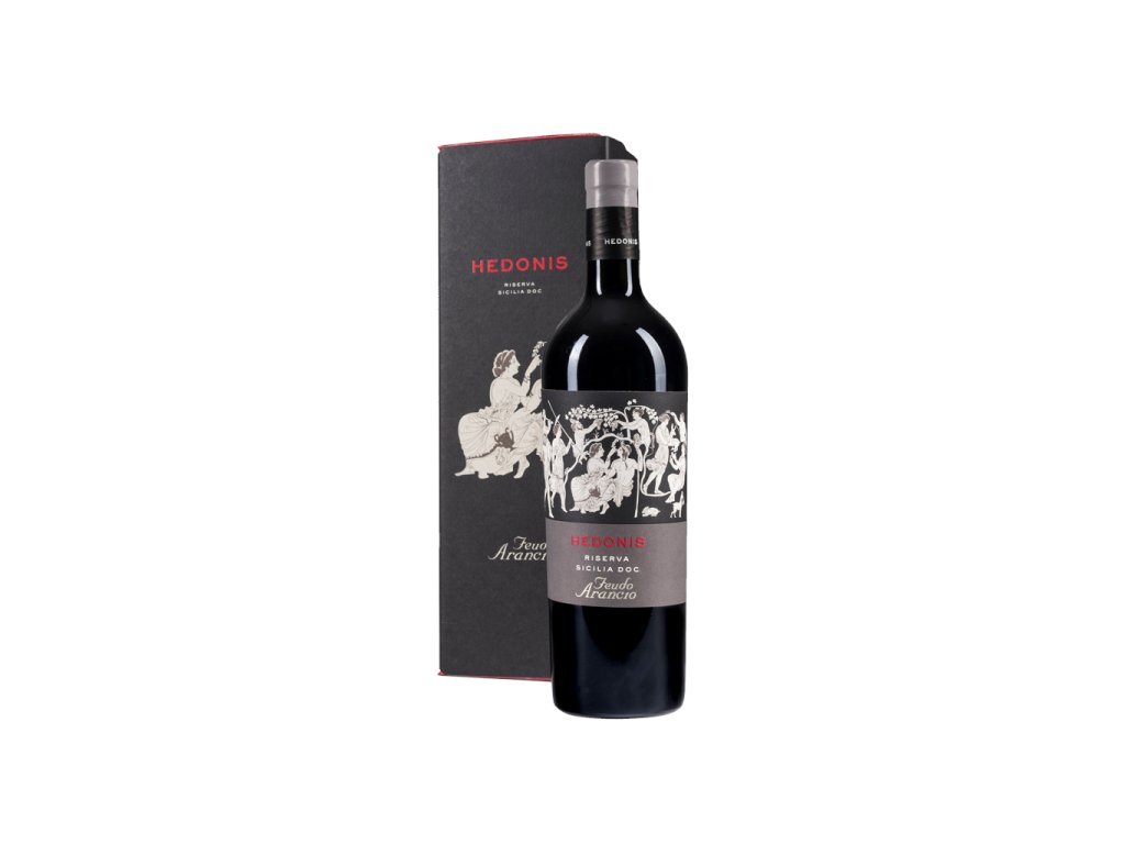 feudo arancio hedonis nero d avola červené víno darčeková krabička