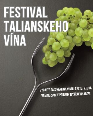 Na 10. ročníku nášho festivalu talianskeho vína sa môžete tešiť na Vaše obľúbené odrody, pričom sme si pripravili aj...