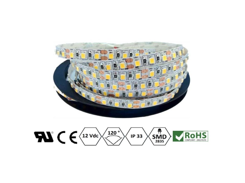 ECO LED pásek 8 mm | 9,6 W | 120x2835 | IP33 | 6.500K